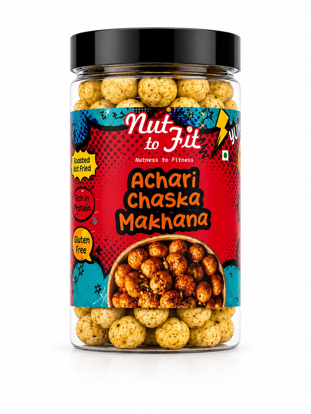 Achari Chaska makhana packaging
