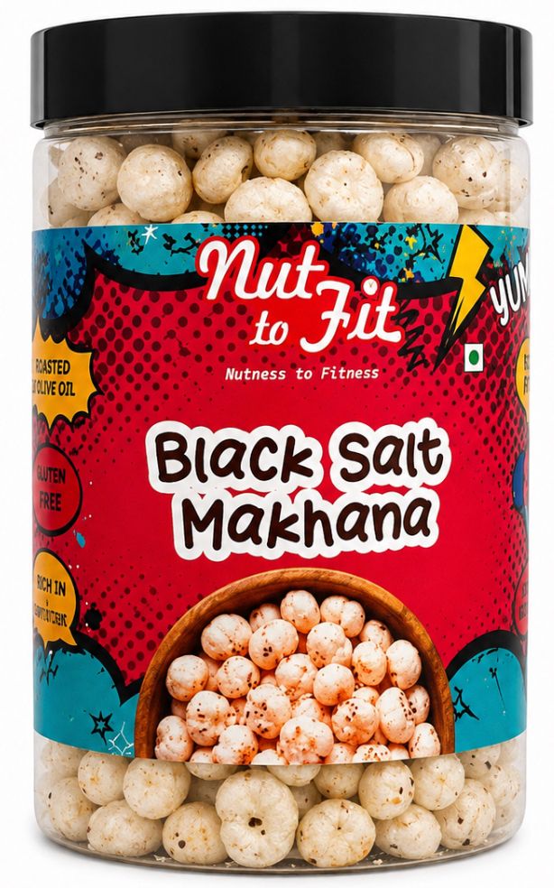 Black Salt makhana packaging